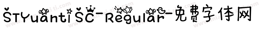 STYuanti SC-Regular字体转换